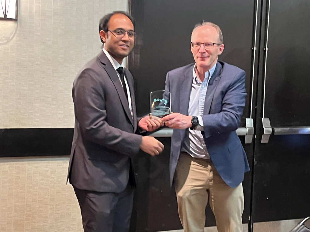 Wichita Section Officer Dr. Arun receives WCES 2024 Outstanding Young Engineer Award